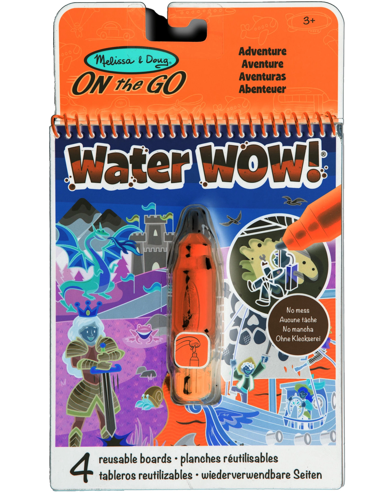 Malblock WATER WOW! - ABENTEUER mit Stift