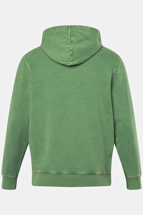 Hoodie, Kapuzensweater, Vintage Look, Brust-Print, bis 8 XL