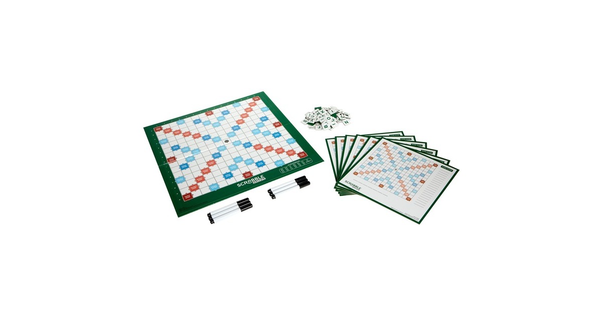 MattelScrabble Duplicate Bordspel  (Meertalig, 2 - 6 spelers, Vanaf 10 jaar)