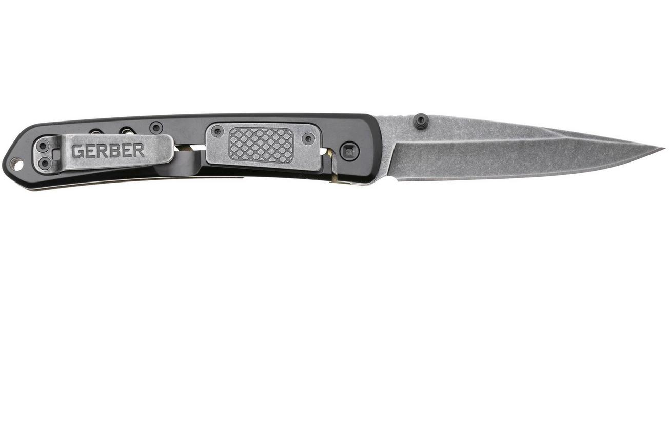 Gerber Affirm 1074312, Blackwashed 7Cr17Mov, Green Aluminum zakmes