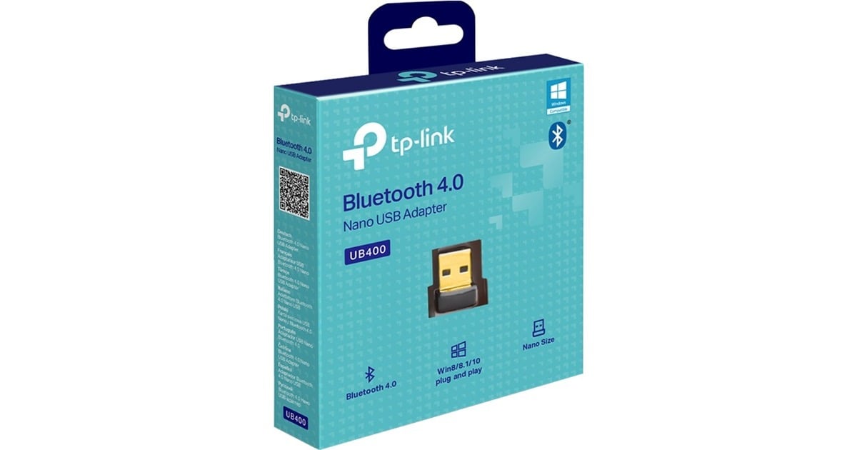 TP-LinkUB400 Bluetooth 4.0 Nano USB-Adapter bluetooth adapter  (Zwart)