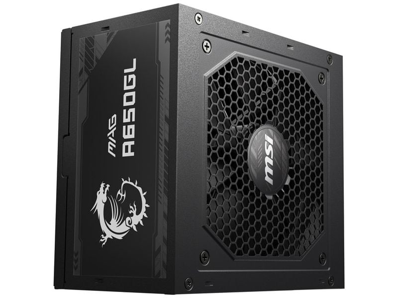 MSI Netzteil MAG A650GL 650 W Vollmodulares Netzteil mit 650 W Leistung