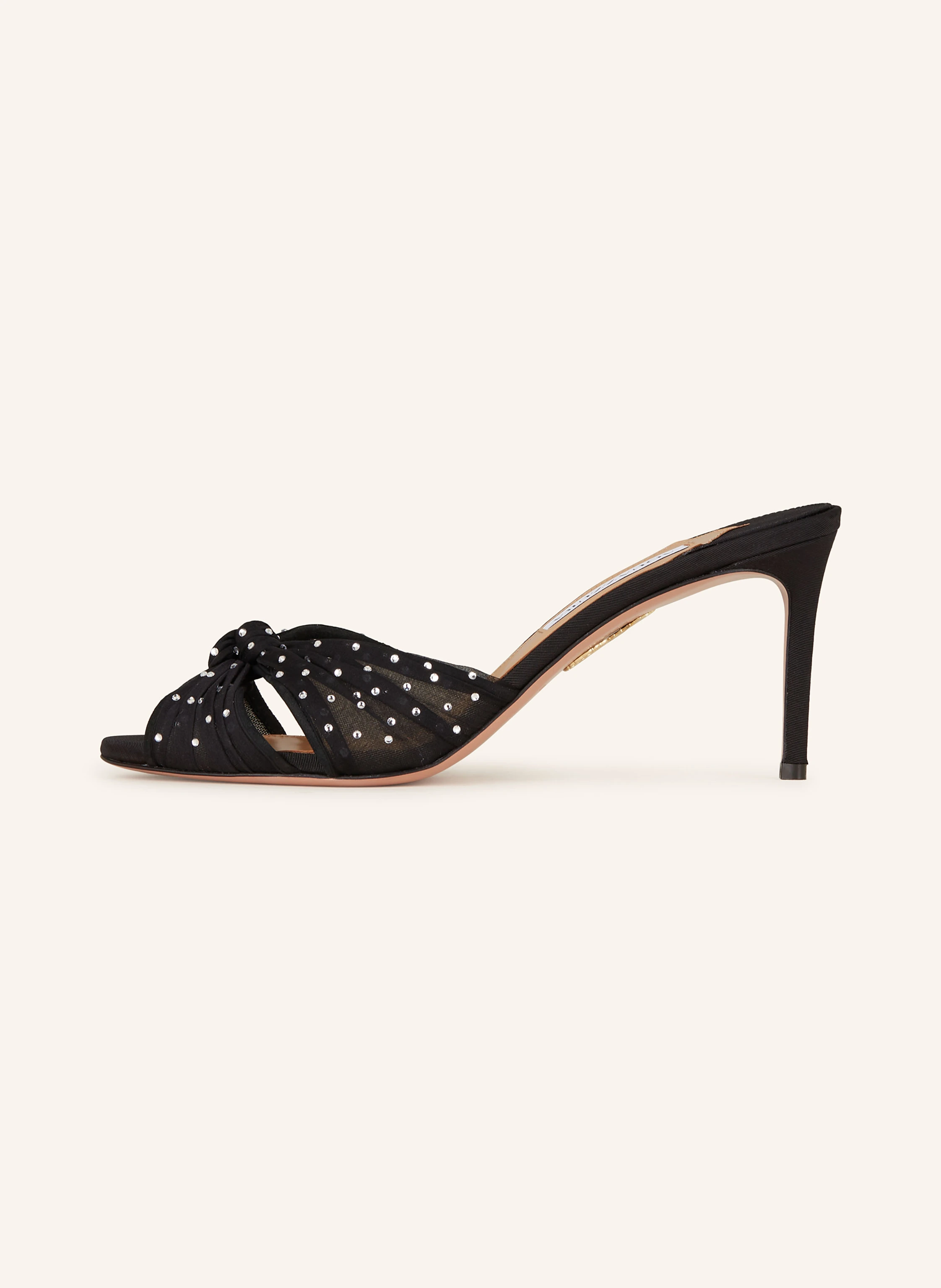 AQUAZZURA Mules SLOW KISSES mit Schmucksteinen
