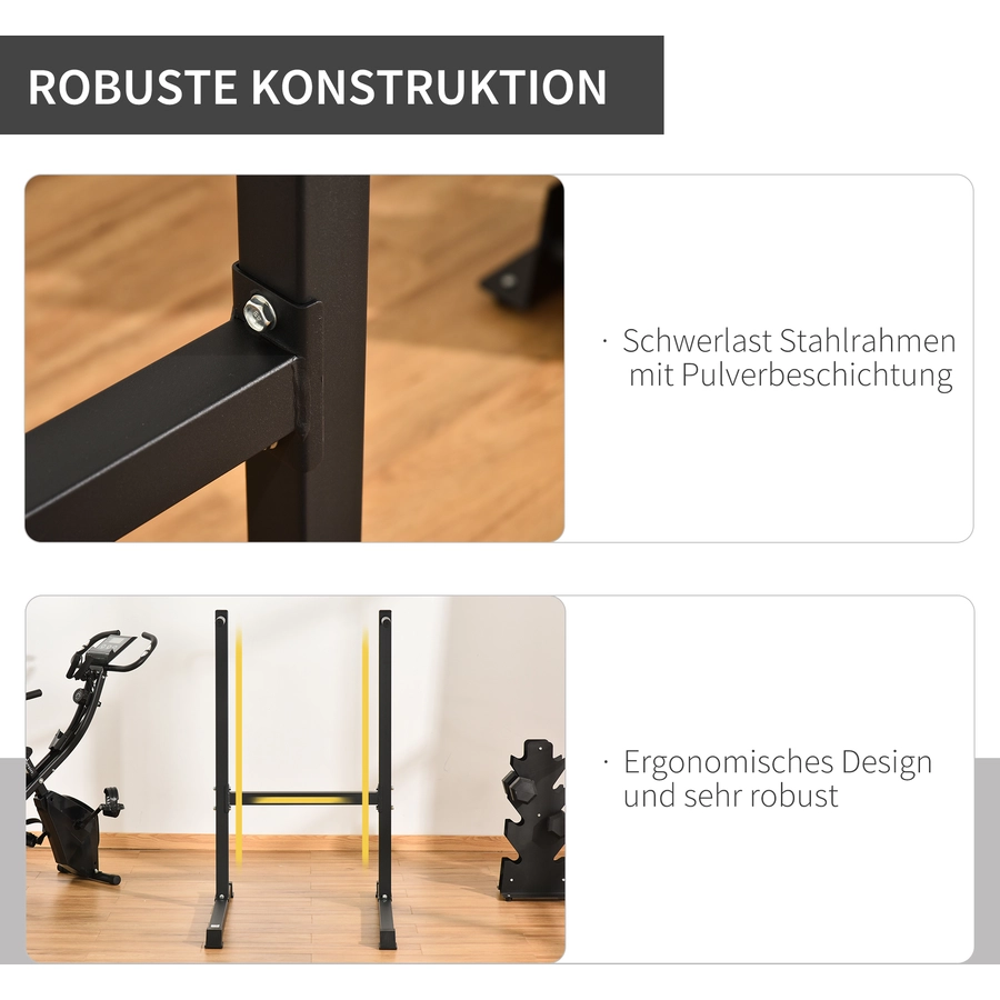 HOMCOM Dip-Station schwarz