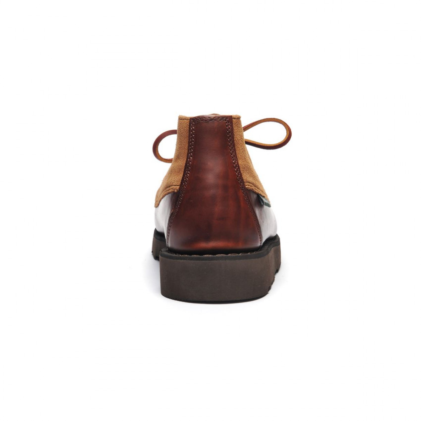 TATANKA EVA WAXY SUEDE BROWN BROWN COGNAC-Mocassin montant en cuir pour homme
