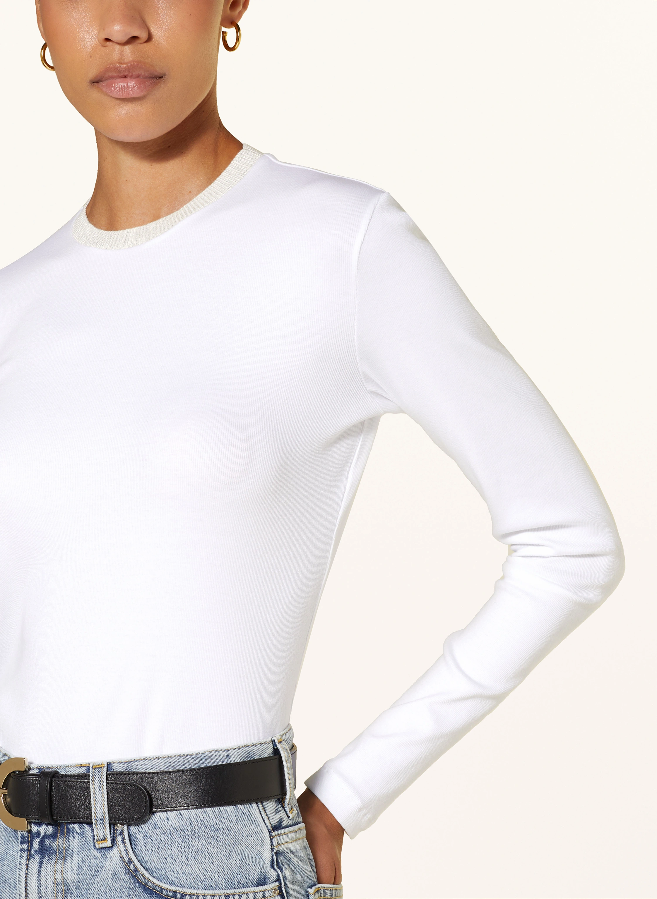 FABIANA FILIPPI Longsleeve mit Glitzergarn