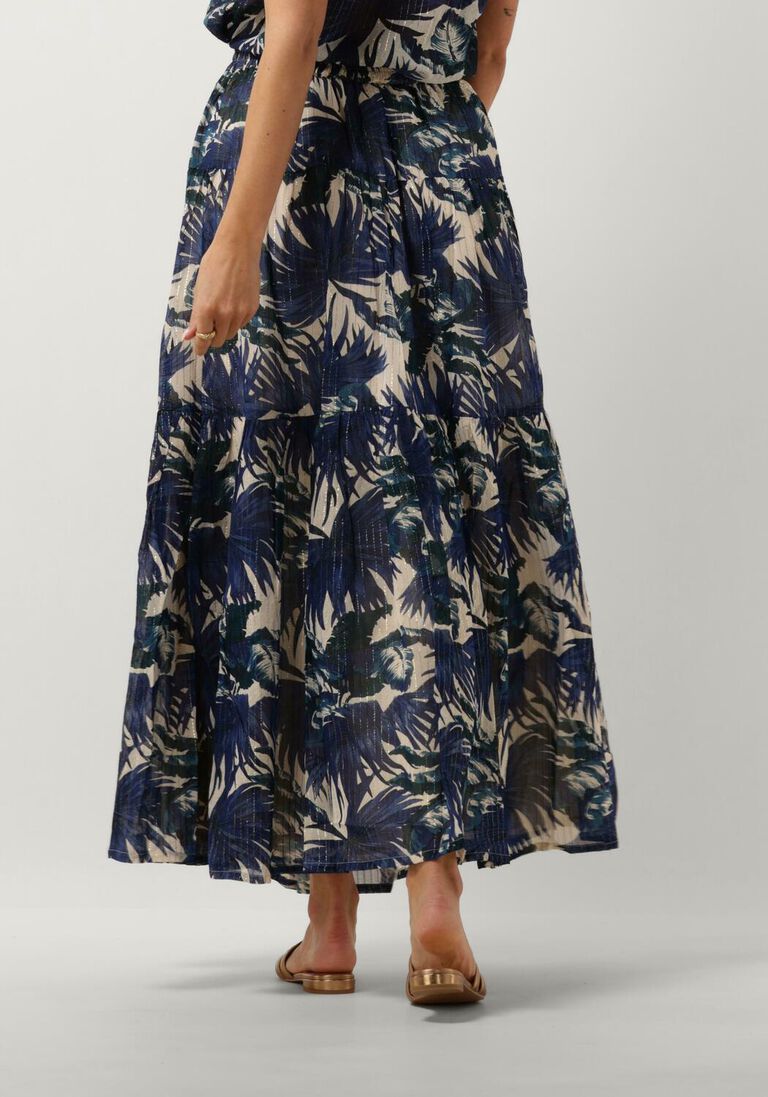 LOLLYS LAUNDRY blauwe lollys laundry maxirok sunsetll maxi skirt