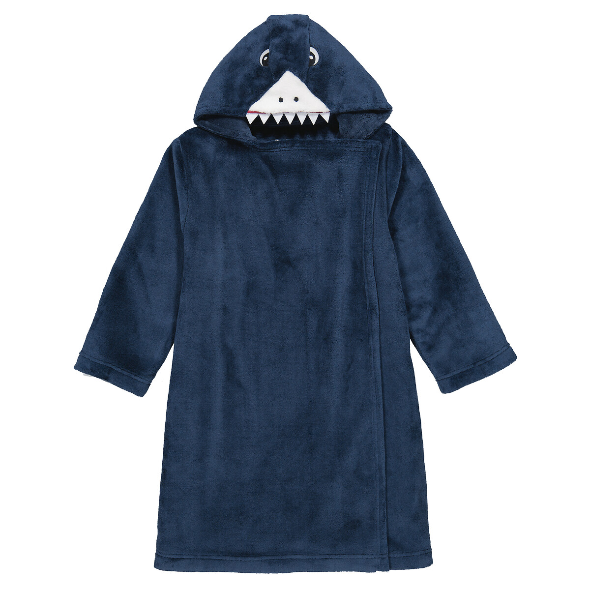 COLEÇÕES LA REDOUTE<br>Xadrez com mangas e capuz em fleece, estampa de tubarão