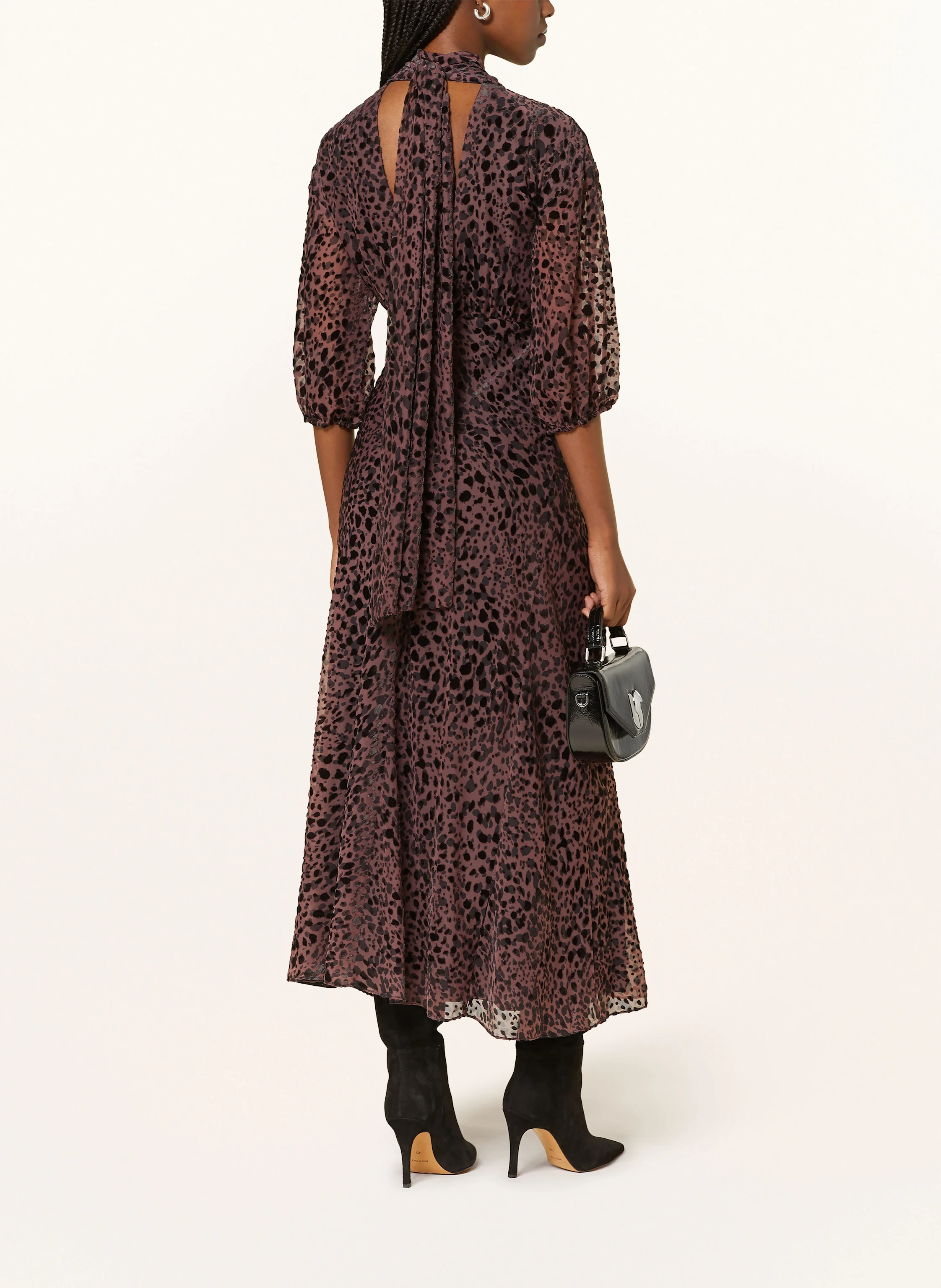 ba&sh Schluppenkleid DUNY mit Cut-out und 3/4-Arm