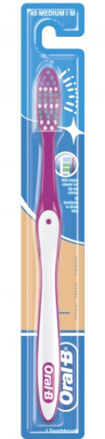 Oral-B Tandenbortsel 1-2-3 Classic 40 Medium 1 stuk