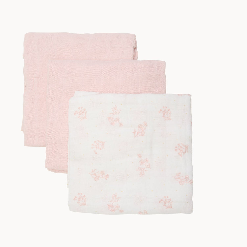 Køb Pippi Veiled Rose Økologiske Stofbleer Muslin 3-pak