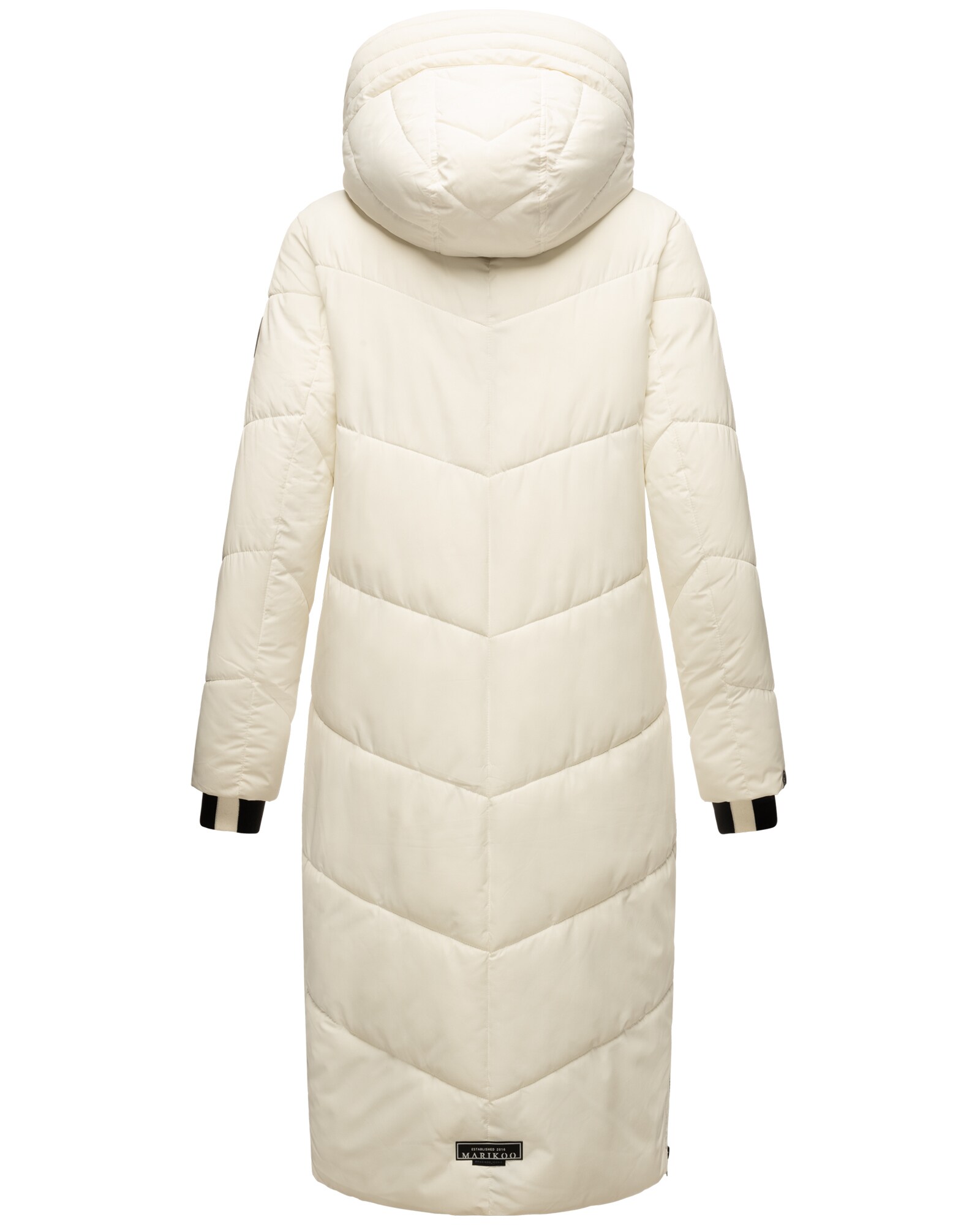 MARIKOO Damen Winter Steppmantel Stepp Jacke Mantel Parka warm mit Kapuze Nadaree