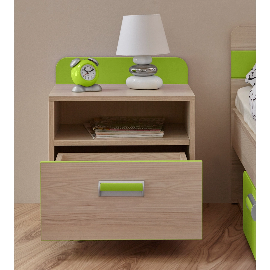 TiCAA Jugendzimmer Lori 6-teilig grün