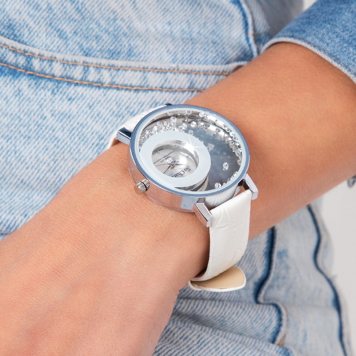 Montre Luna SC Crystal ornée de Cristaux scintillants
