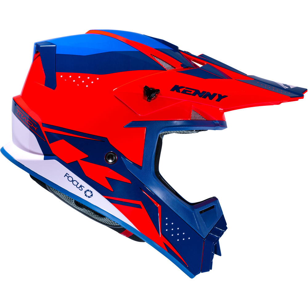 Kenny - Casque Track Graphic - 2023 Navy / Rouge fluo