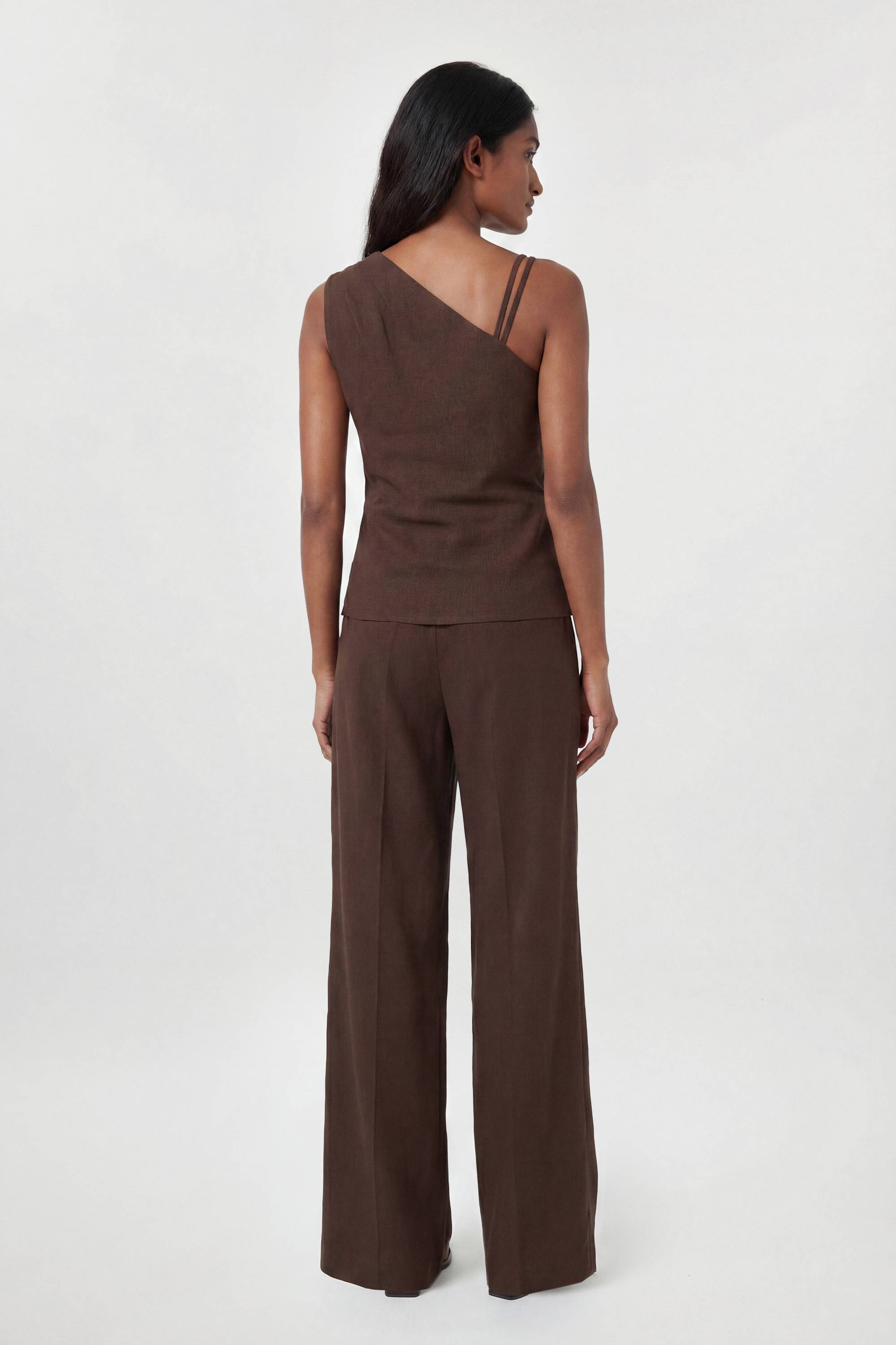 KarenMillen Haut Asymétrique À Une Épaule En Modal Ensemble Coordonné
