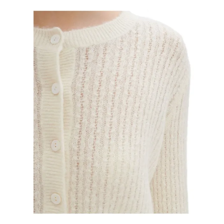 A.P.C. Gilet Milo Baby Alpaga | Blanc cassé
