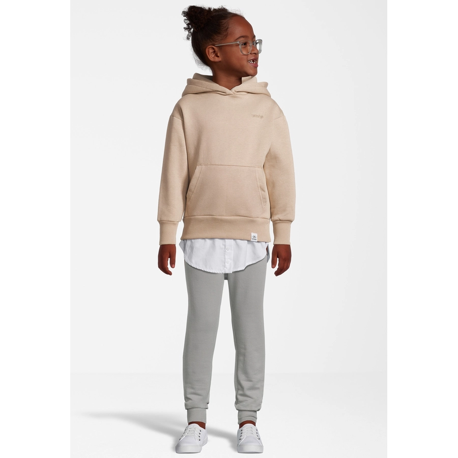 New Life Hoodie Hoodie Kapuzen Pullover mit Shirt Beige