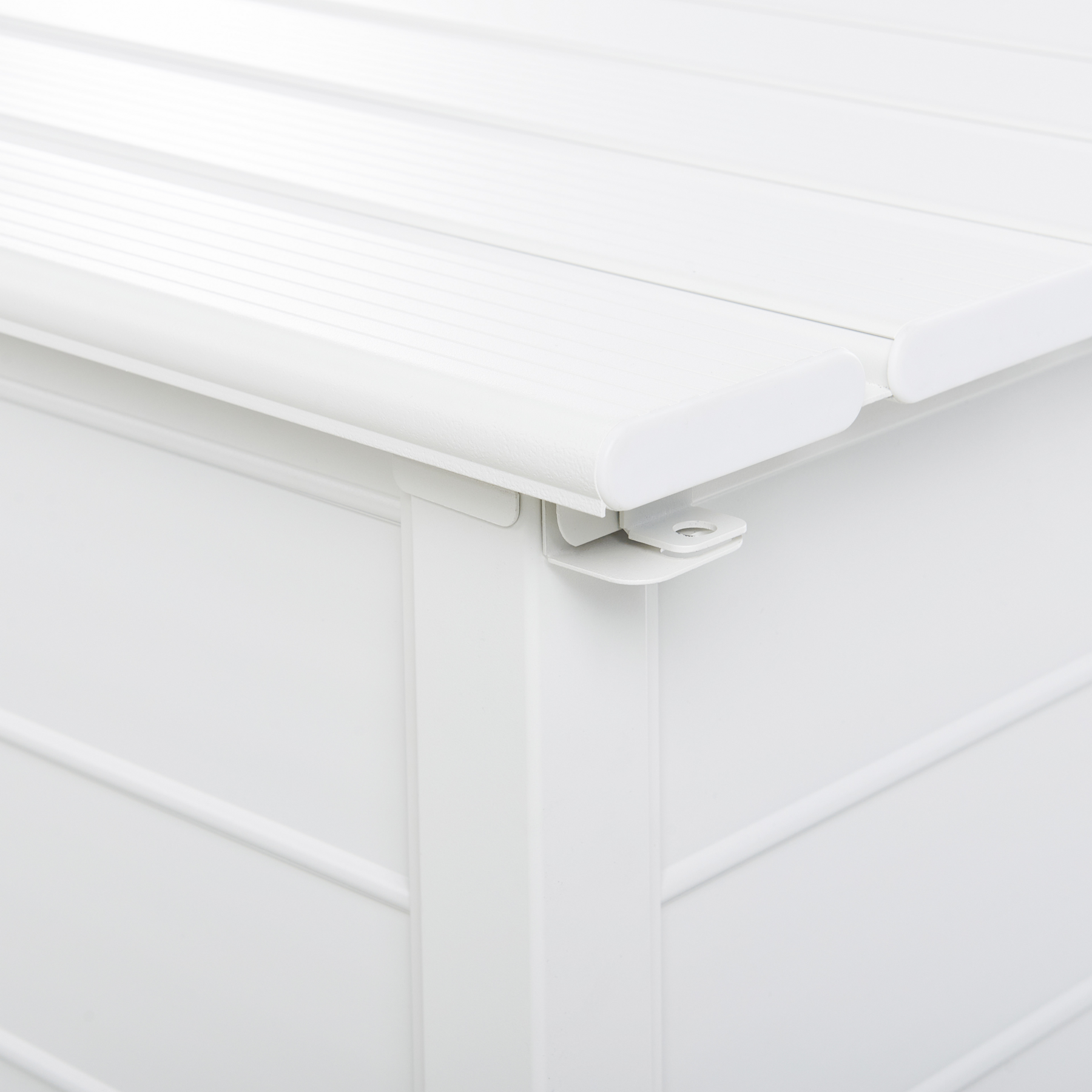 Beliani - CAMPALTO - Kussenbox - Wit - 113 x 50 cm - Aluminium