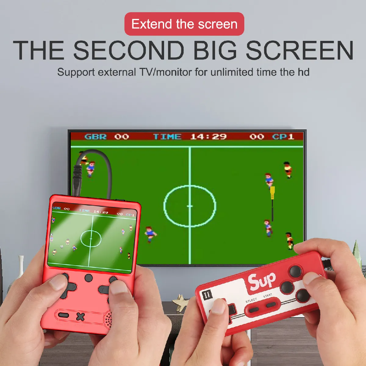 El Contente Mini console portable 400 jeux
