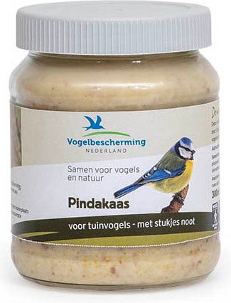 Vogelbescherming Nederland vogelpindakaas met stukjes noot 330 g