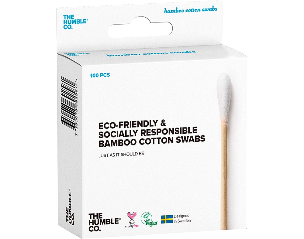 COTONETES THE HUMBLE CO BAMBU BRANCO 100UN