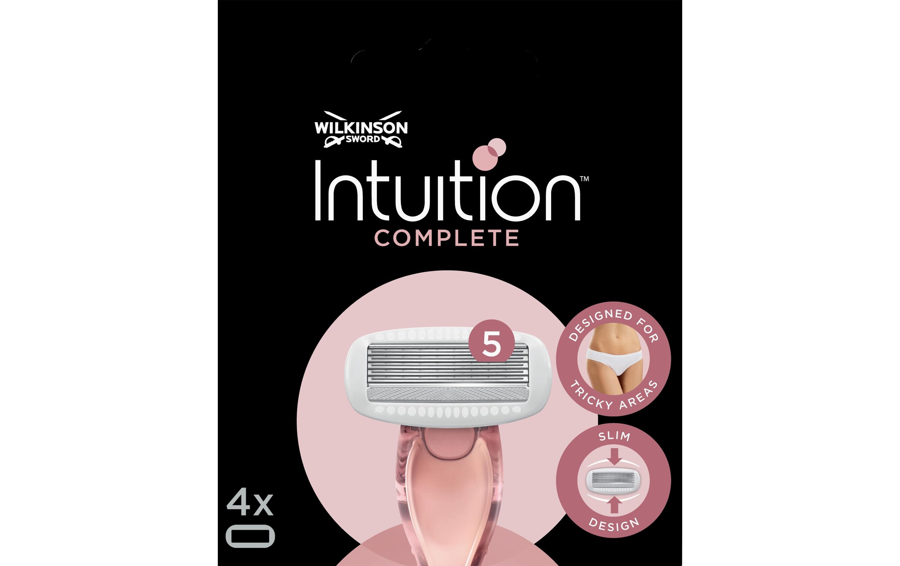 Rasierklingen Intuition Complete 4 StückErsatzklingen besonders für die Bikinizone geeignet