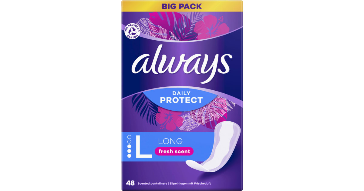 Always Alldays Slipeinlage Large Freshness 48er-Packung