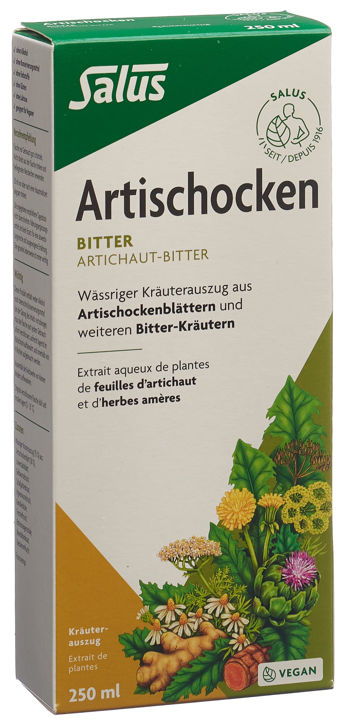 SALUS Artischocken Bitter Elixier<br>250 ml, Flasche, Elixier