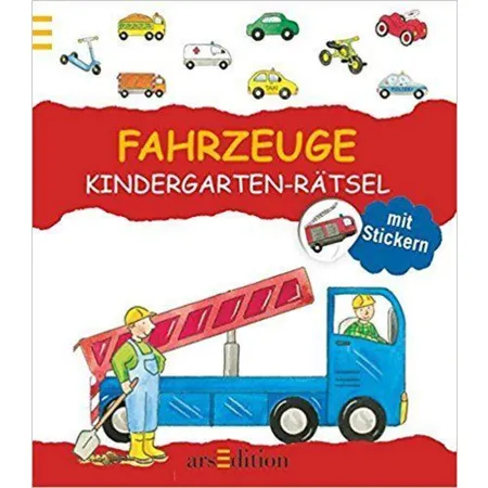 ars Edition Fahrzeuge Kindergartenrätsel