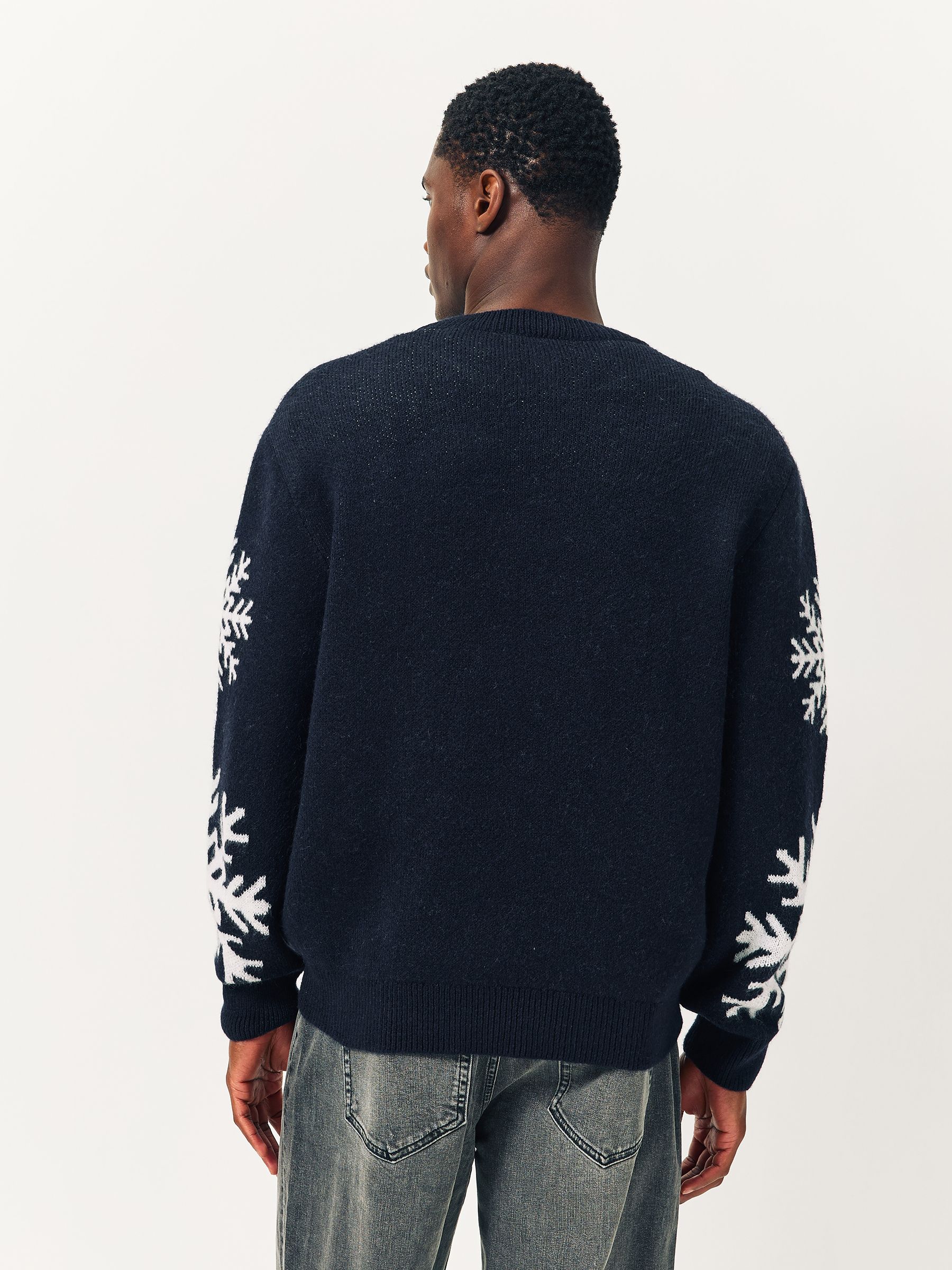 Lipsy Christmas Crew Neck Snowflake Family Knitted Jumper