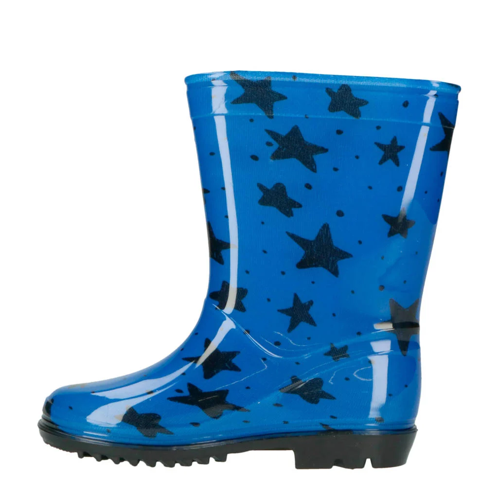XQ regenlaarzen blauw/zwart