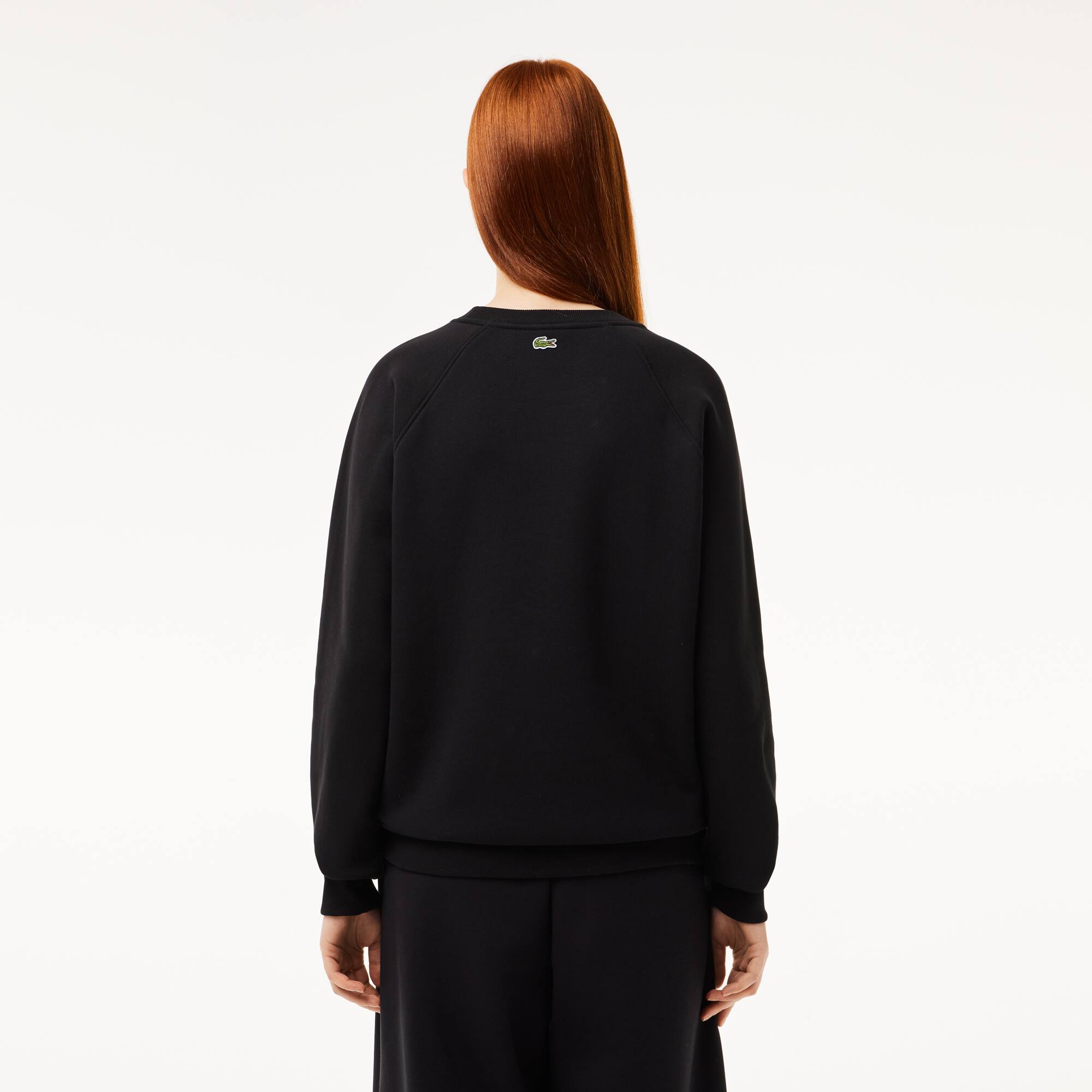 Jogger-Sweatshirt mit Stickerei im lässigen Schnitt Sweatshirts - Schwarz - Lacoste - Damen