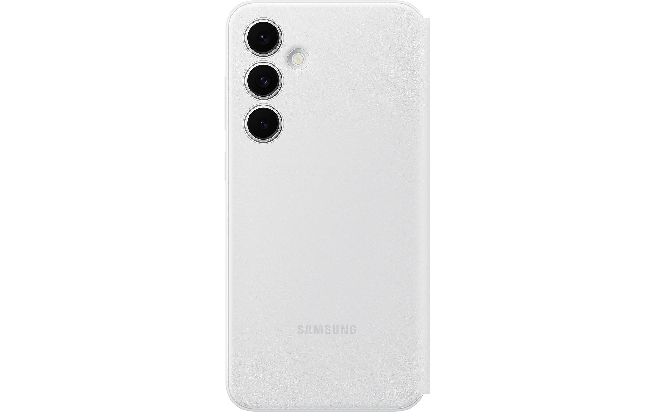 Back Cover Smart View Wallet Galaxy S24 FE WeissSchutzhülle für das Samsung Galaxy S24 FE
