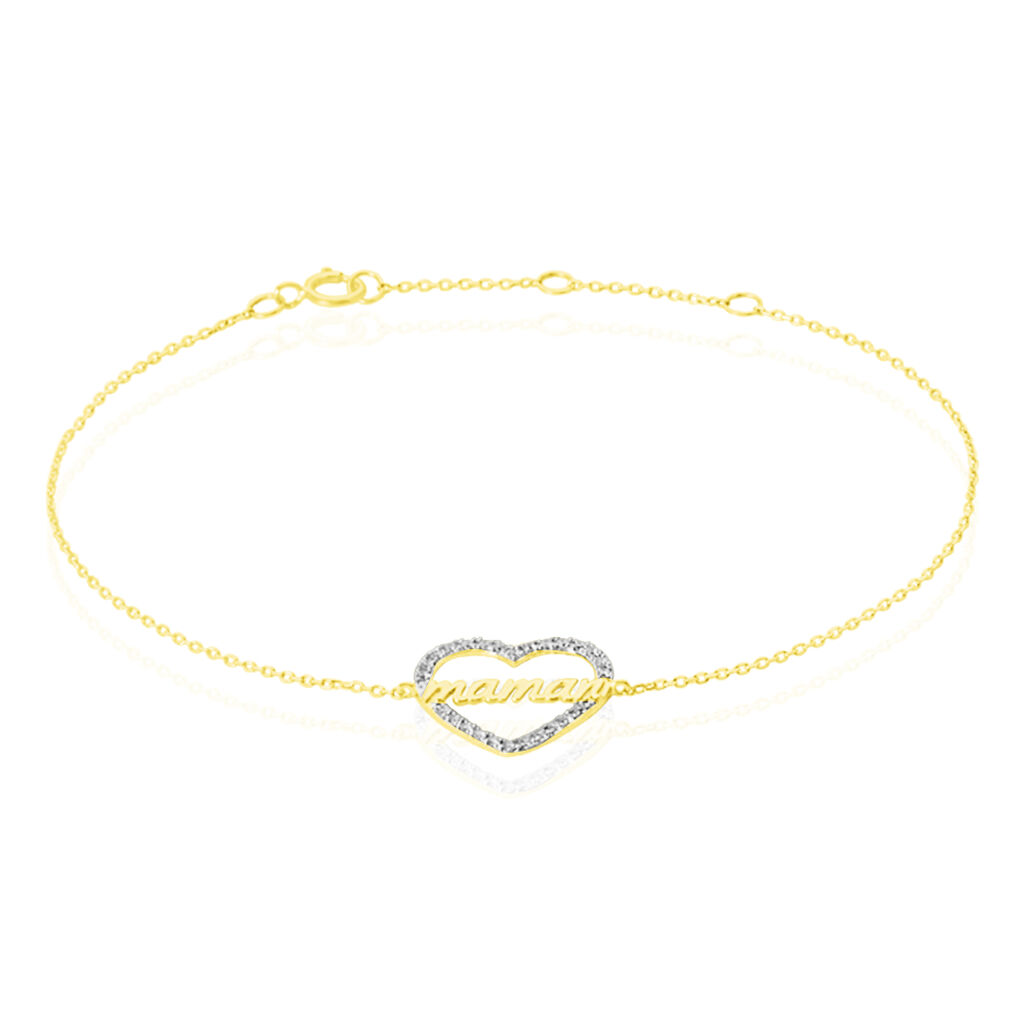 Bracelet Gyula Or Jaune Oxyde De Zirconium