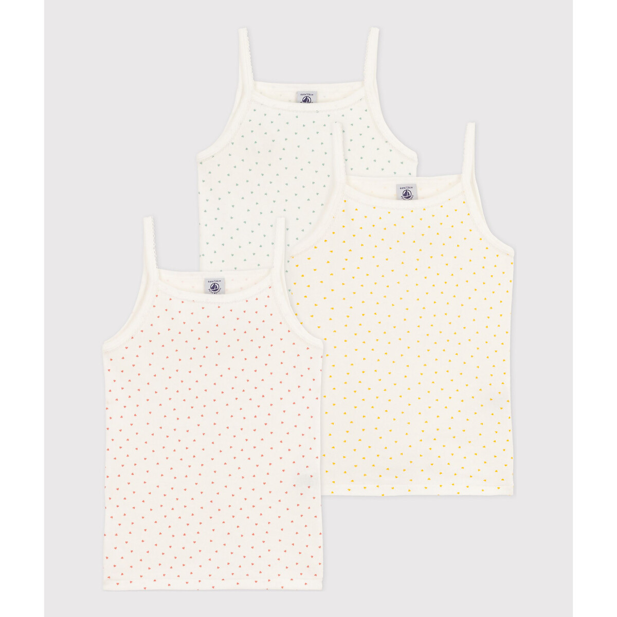 PETIT BATEAU<br>Conjunto de 3 camisetas