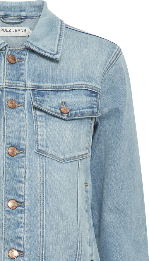 PULZ Jeans PZJAY Denim Jacket Light blue denim