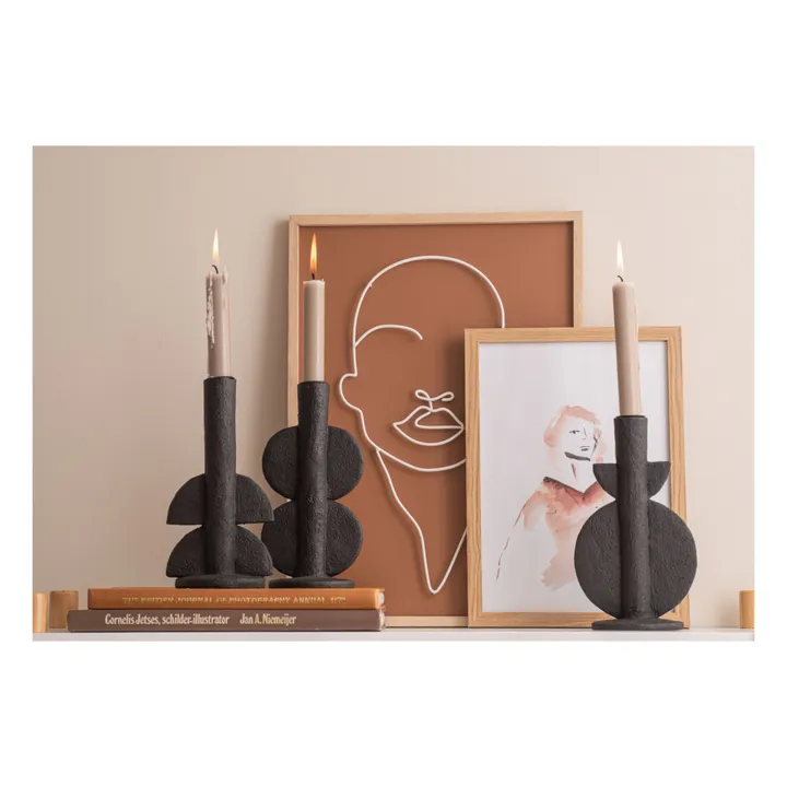 Present Time Bougeoir Double Bubble | Noir