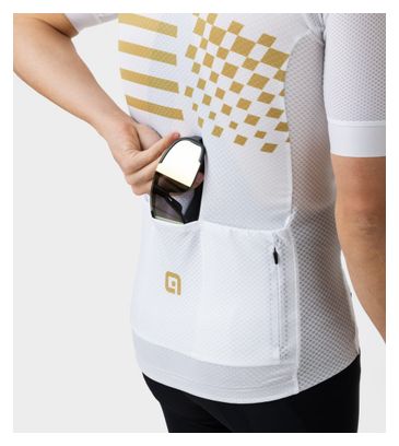Maillot Manches Courtes Alé Play Blanc