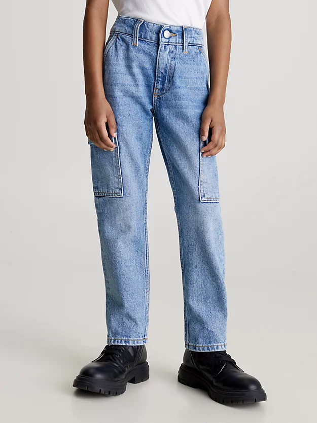 calça jeans de pai
