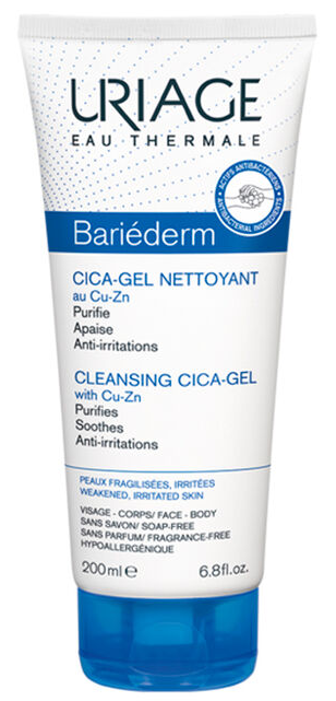 Uriage Bariéderm Cleansing Cica Gel Irritated Skin 200ml