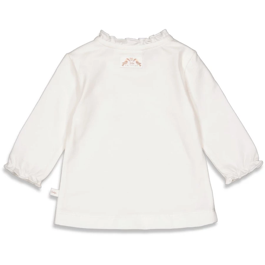 Feetje Langarmshirt Falling For You Offwhite
