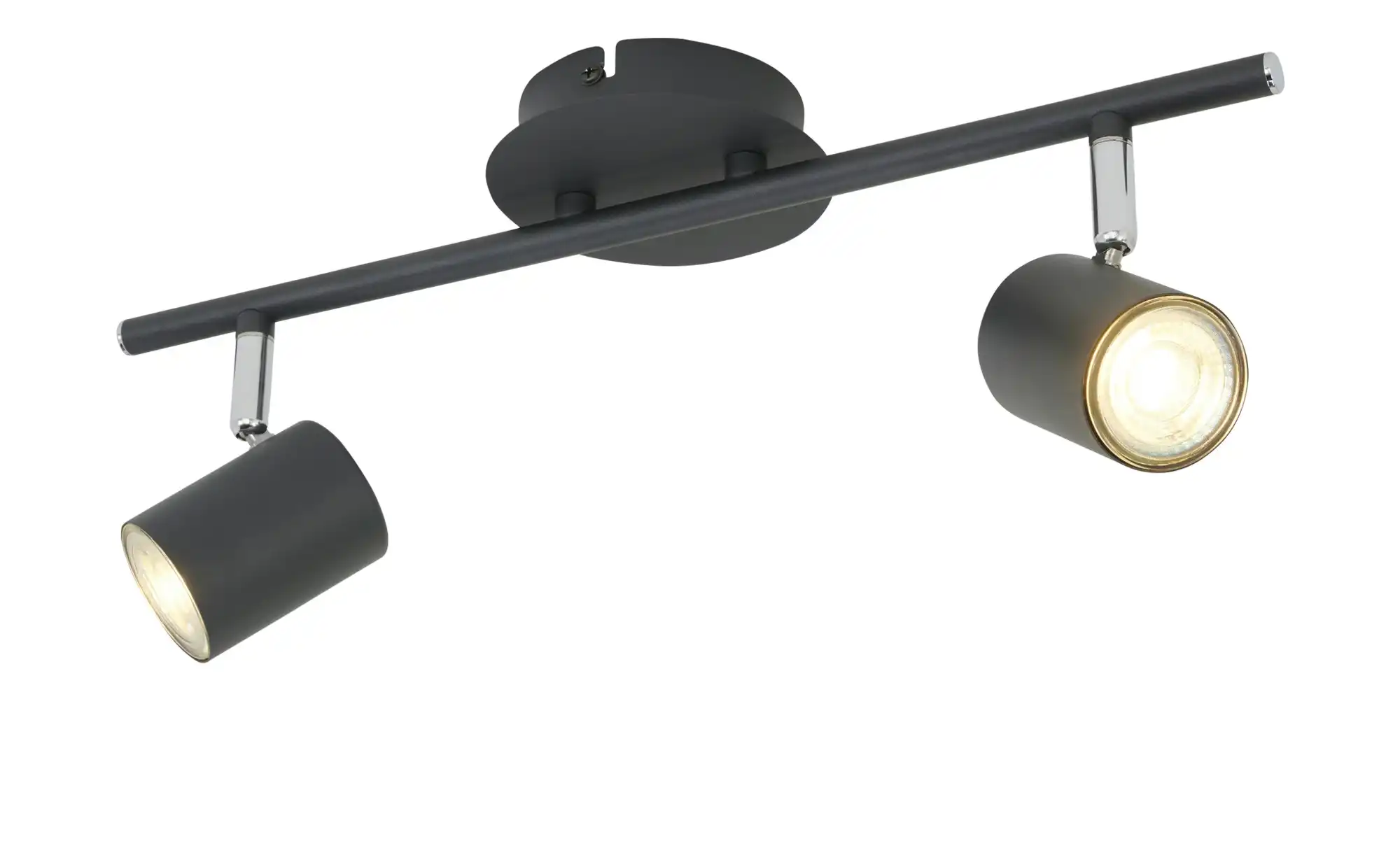Paul Neuhaus Deckenstrahler,  2-flammig, schwarz