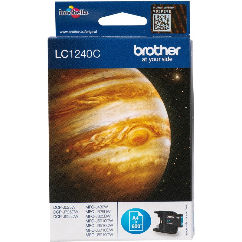 Cartouche Brother LC1240 couleurs séparées pour imprimante jet d'encre
