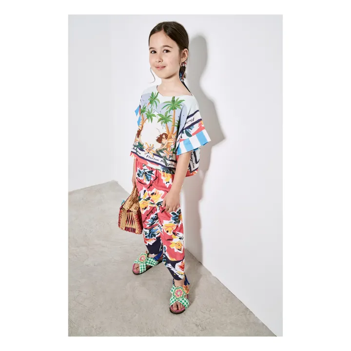 Maison Mangostan T-Shirt Mermaid | Bleu ciel