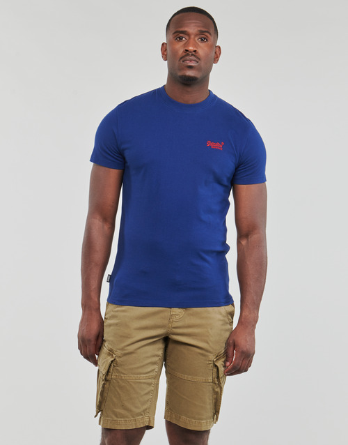 Superdry - ESSENTIAL LOGO EMB TEE - Marine