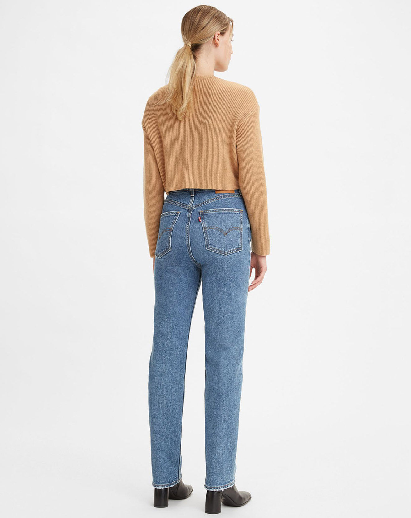Levi's® Jean high slim straight 70's bleu