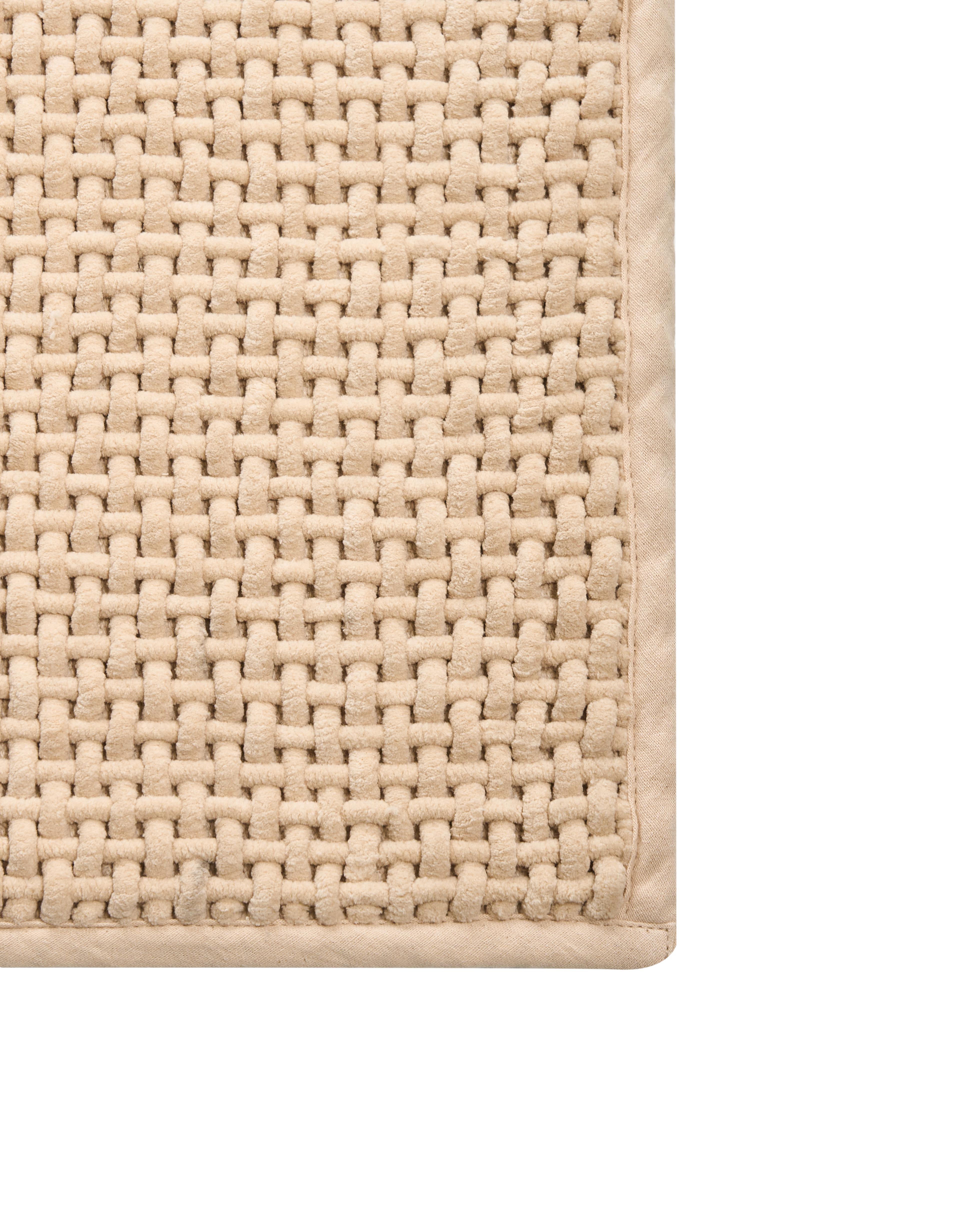 Badmat KARAD Beige 60 x 90 cm Katoen