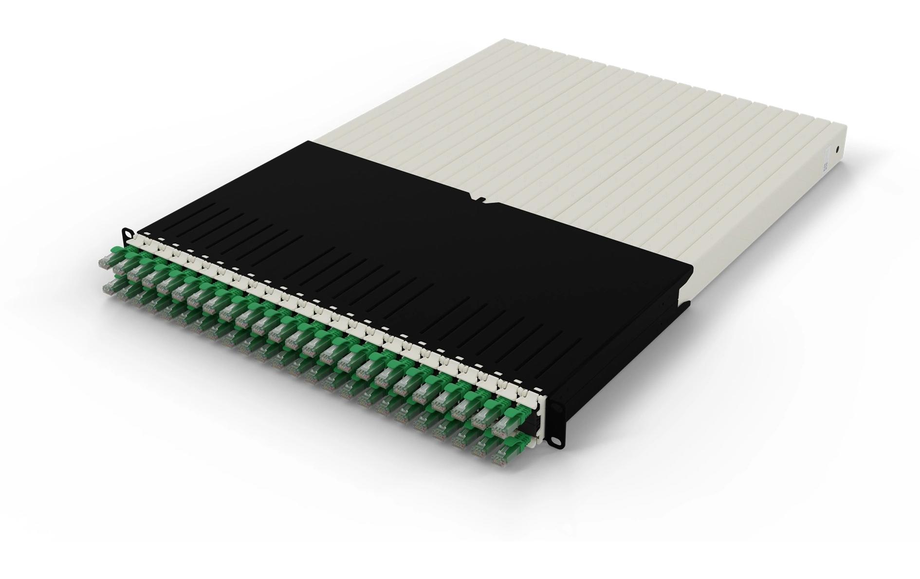 patchbox.one / 30RU / Cat 6A, UTP, 1.8 m, Grün<br>All-in-One Lösung für Ordnung im Netzwerkschrank