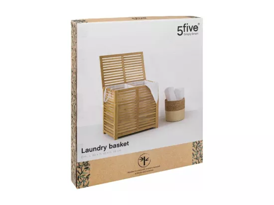 Panier à Linge Double Bambou 